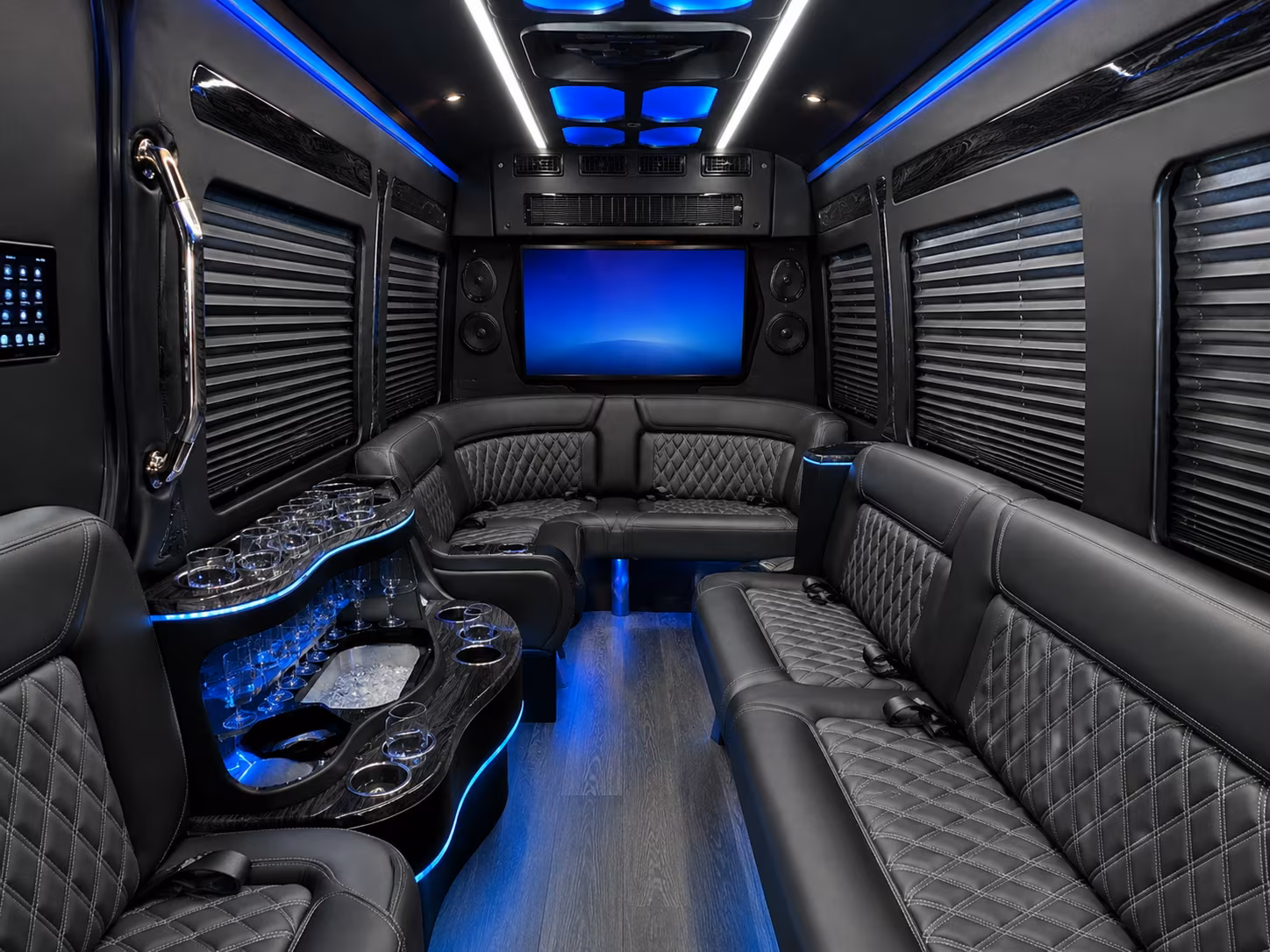 buses for clovis high school and clovis unified prom groups