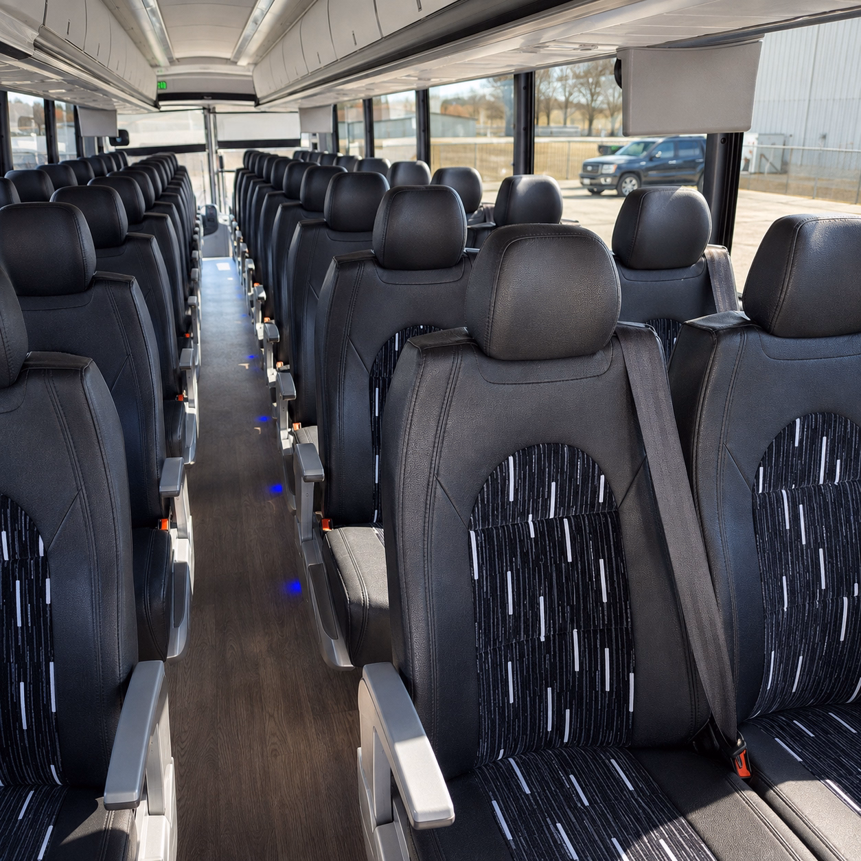 fresno wedding transportation onboard seating